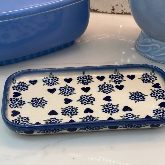Stunning Handmade Butter Dish Imported from Poland - Picture 8 of 15